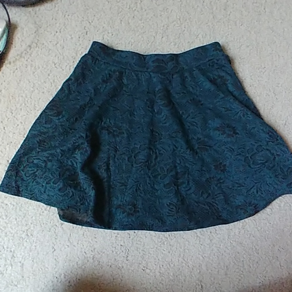 Green floraly skirt